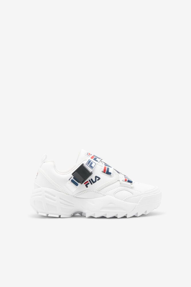 Fila Fast Charge White Sneakers Kids - NZ 23946-MJWE